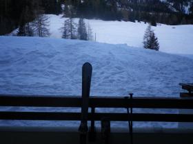 Val Cenis kayak merkezinin yamaçlarının eteklerinde rezidansta konforlu daire