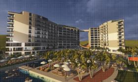 Margarita Adası'nda özel plajı olan satılık 5 yıldızlı otel yapım aşamasındadır