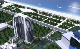 Sahilde lüks bir konut kompleksinde daire