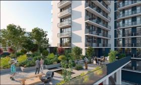 Sahilde lüks bir konut kompleksinde daire