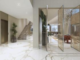 Damac Adası'nda denize sıfır, özel 4 yatak odalı villa