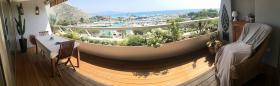 Geniş balkonlu daire - panoramik deniz manzarası