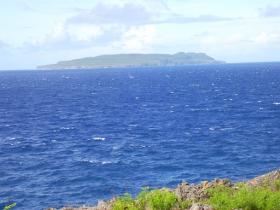 Tinian Adası, CNMI deniz manzaralı arazi