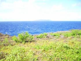 Tinian Adası, CNMI deniz manzaralı arazi