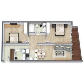 Soho City Karadağ'da denizden 250 metre uzaklıkta daire