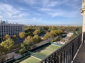 Parlak ve Güzel Panoramik Manzara Lüks Paris Haussmann Stil Daire
